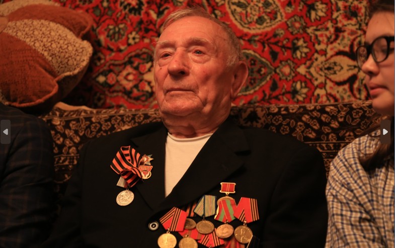 «Воспоминания солдата победы» - в гостях у ветерана ВОВ Юрия Петрухина